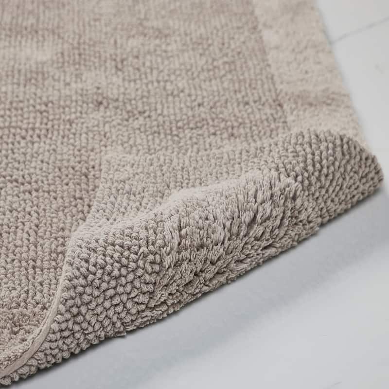 Better Trends Bath Rugs 100% Cotton Tufted Soft & Water Absorbent Bathroom Rug for Shower, Sink Bath Mats Edge Collection