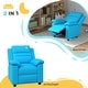 preview thumbnail 4 of 15, Kids Recliner Chair, Toddler Leather Sofa Lounge Chair with Armrest, Footrest, Headrest for Boys and Girls 3-9 Years Old