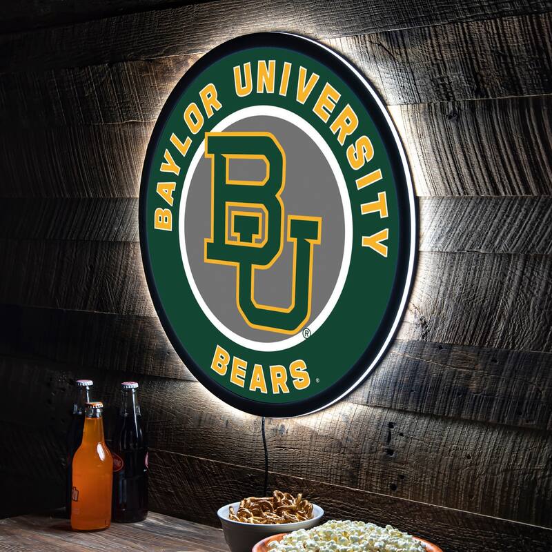 Baylor University LED Lighted Sign - Green