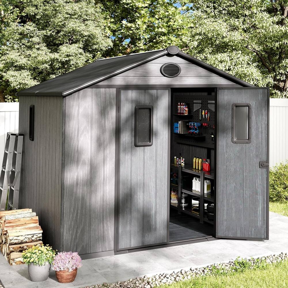 Bezseller Outdoor Storage Tool Shed with Door and Floor