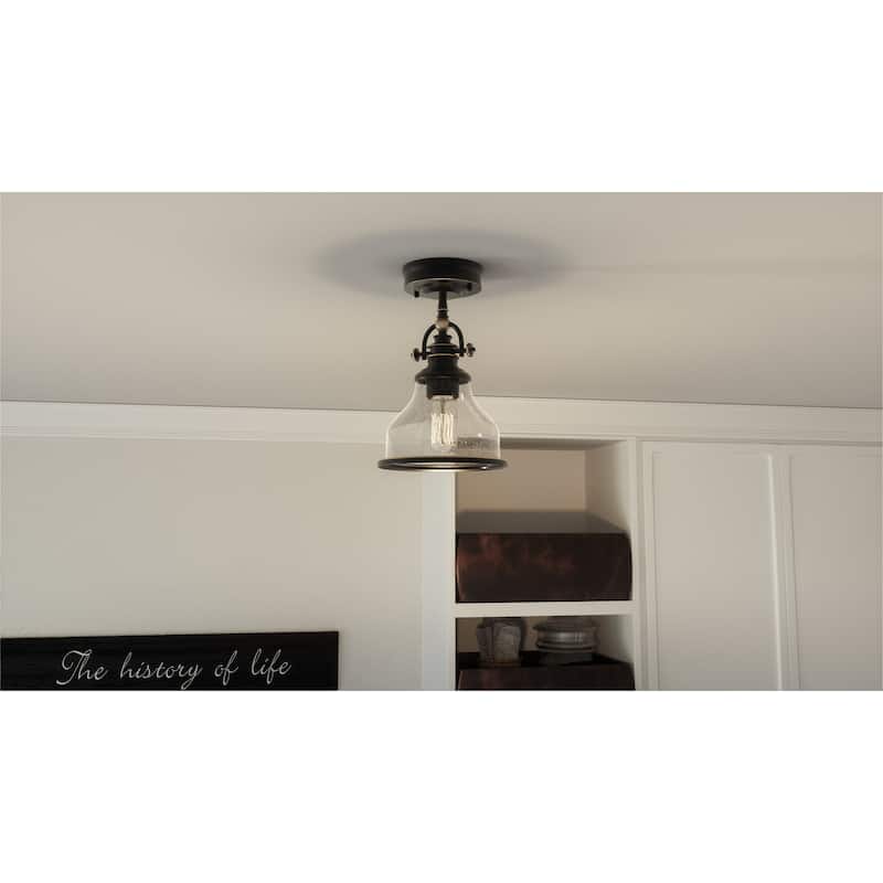 Bellevue Hamblen 8" Wide Semi-Flush Ceiling Fixture