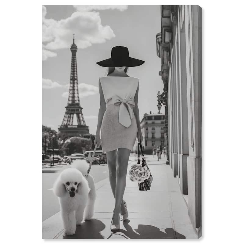 Poodle Paris Canvas by Art Remedy, Gallery Wrapped - 16" x 24"