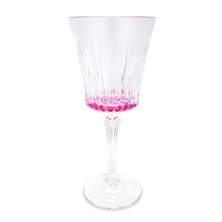 Water Glasses with Linear Design, Set of 6