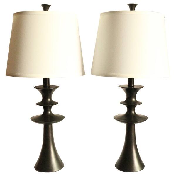 slide 2 of 5, Set of 2 Netto Table Lamps, 26 inch Tall