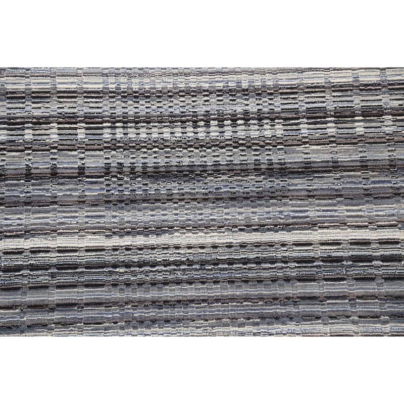 Geometric Modern Moroccan Oriental Wool Area Rug Handmade Carpet - 4'10" x 7'11"