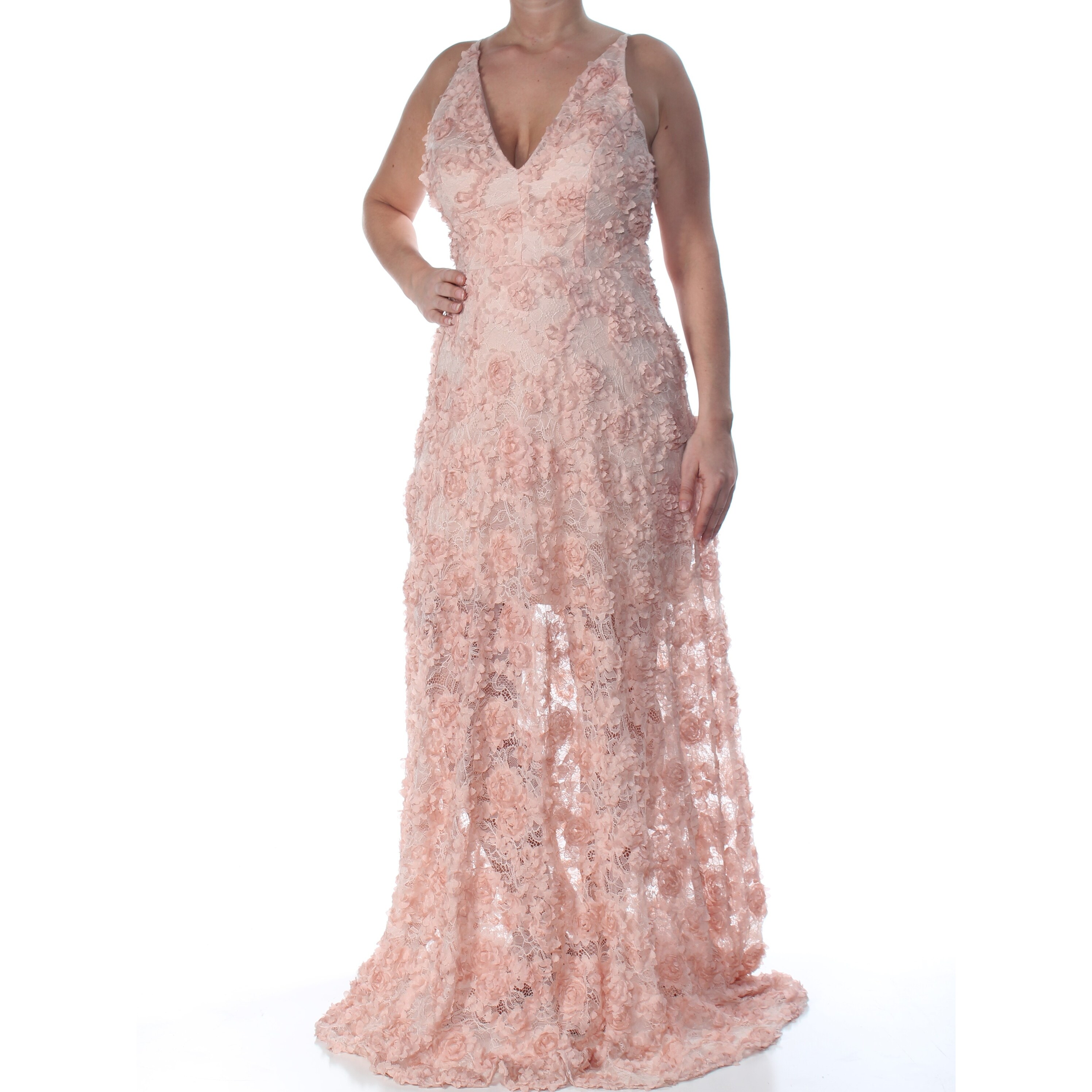 xscape floral lace dress