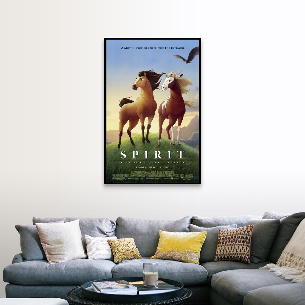 C50）ラーソン リトグラフSpirit only-horses &eagles Spirit Stallion of the Cimarron (2002)
