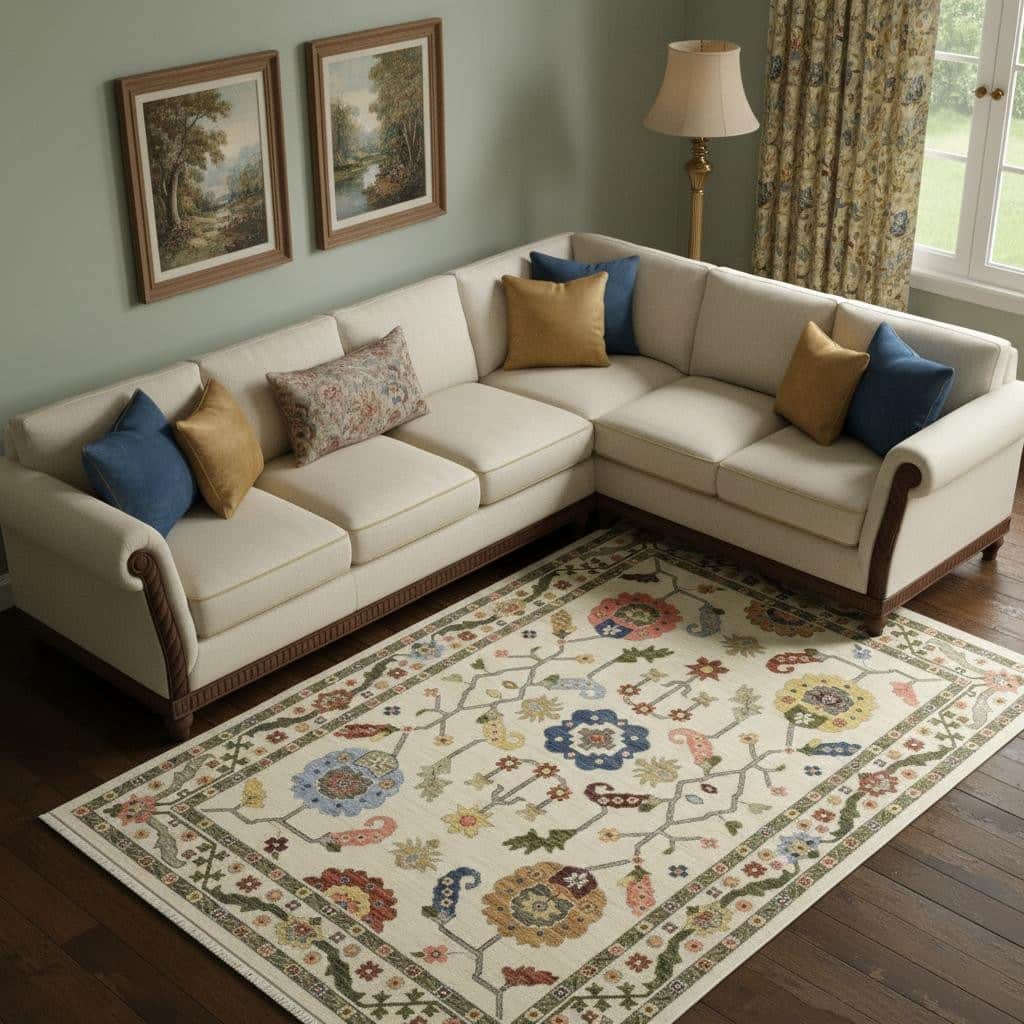 HomeRoots Oriental Traditional Rectangle Area Rug