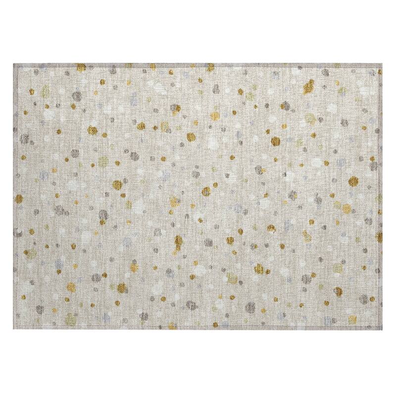 Machine Washable Indoor/ Outdoor Contemporary Sheinelle Chantille Rug