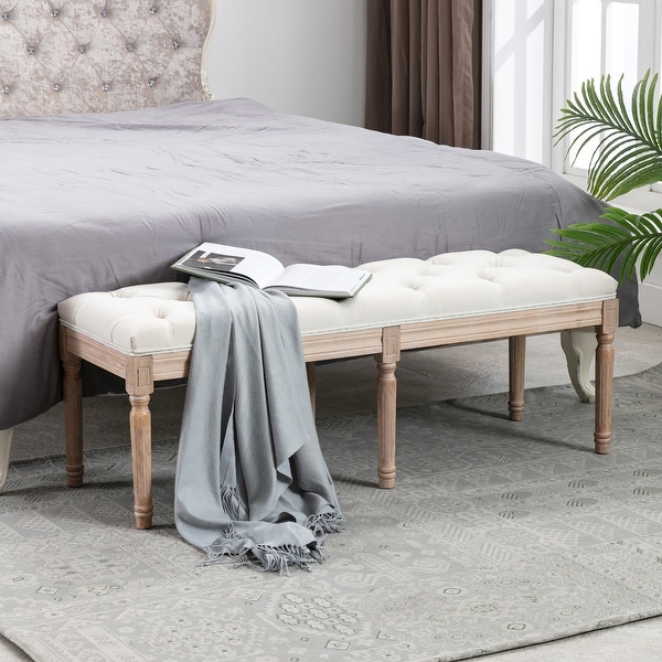 TiramisuBest End of Bed Bench Upholstered Entryway Bench Bed