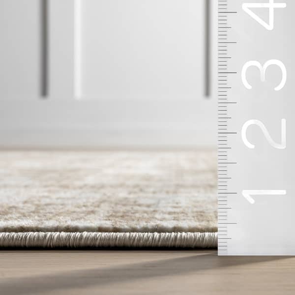 Saturdays Geometric Fringed Area Rug