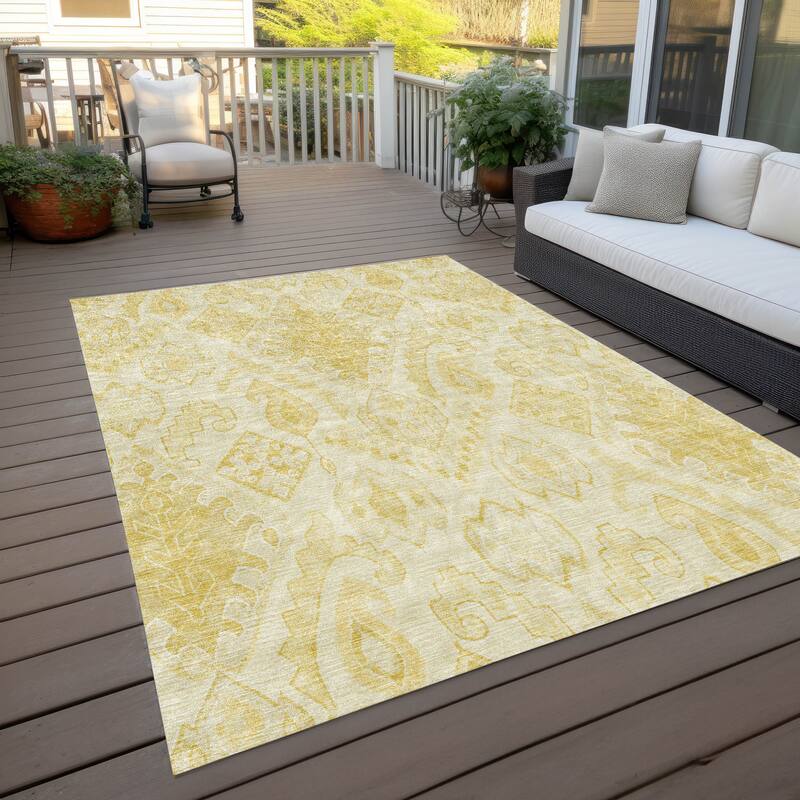 Machine Washable Indoor/ Outdoor Chantille Global Boho Rug
