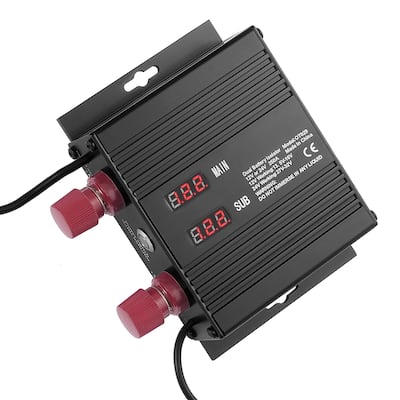 250 AMP Dual Battery Smart Isolator, 12V/24V, Universal VSR Voltage Sensitive Relay Battery Isolator Intelligent with LCD Screen