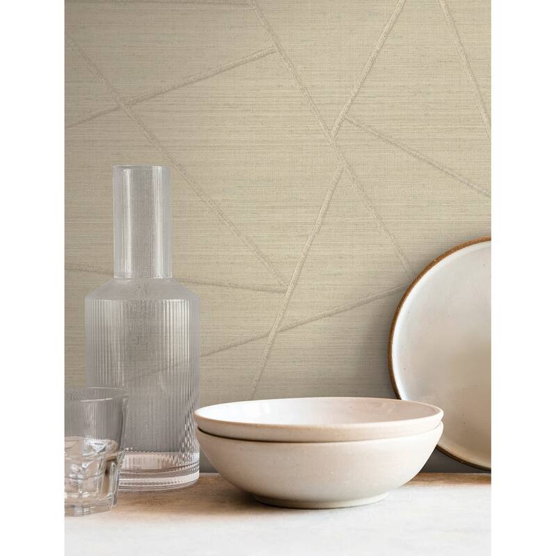 York Wallcoverings Lisle Toasted Almond Wallpaper