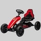 preview thumbnail 3 of 1, Outdoor Kids Pedal Go Kart, Adjustable Seat, Handbrake, 4 Shock Absorbing Wheels, Ride-on Toy for Ages 3-8 Red