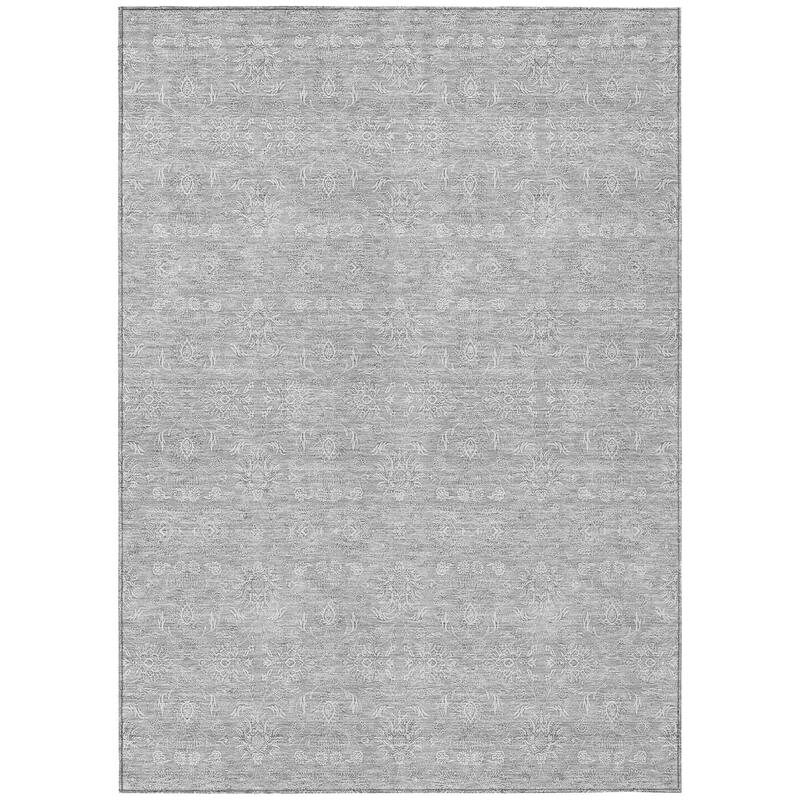 Machine Washable Indoor/ Outdoor Chantille Traditional Floral Rug