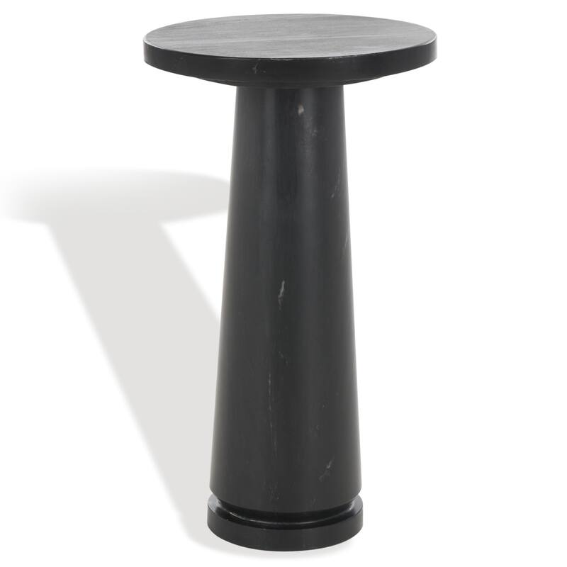 SAFAVIEH Couture Jose Round Marble Accent Table - 10"W x 10"D x 18"H