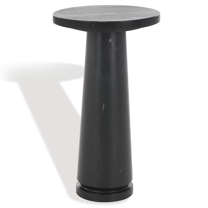 SAFAVIEH Couture Valentia Round Marble Accent Table - 10" W x 10" D x 18" H