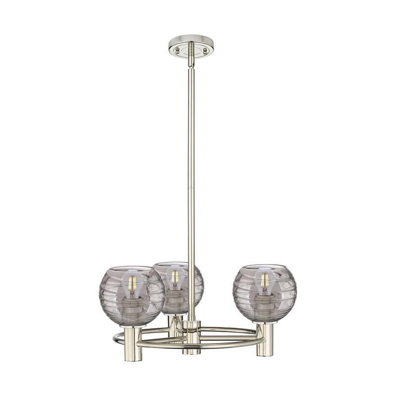 Innovations Lighting Downtown Urban - Crown Point - 3 Light 20" Stem Hung Pendant - Polished Nickel