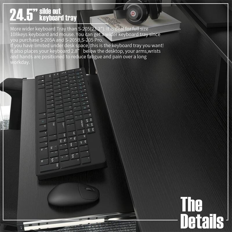 Computer Desk with Storage Shelves