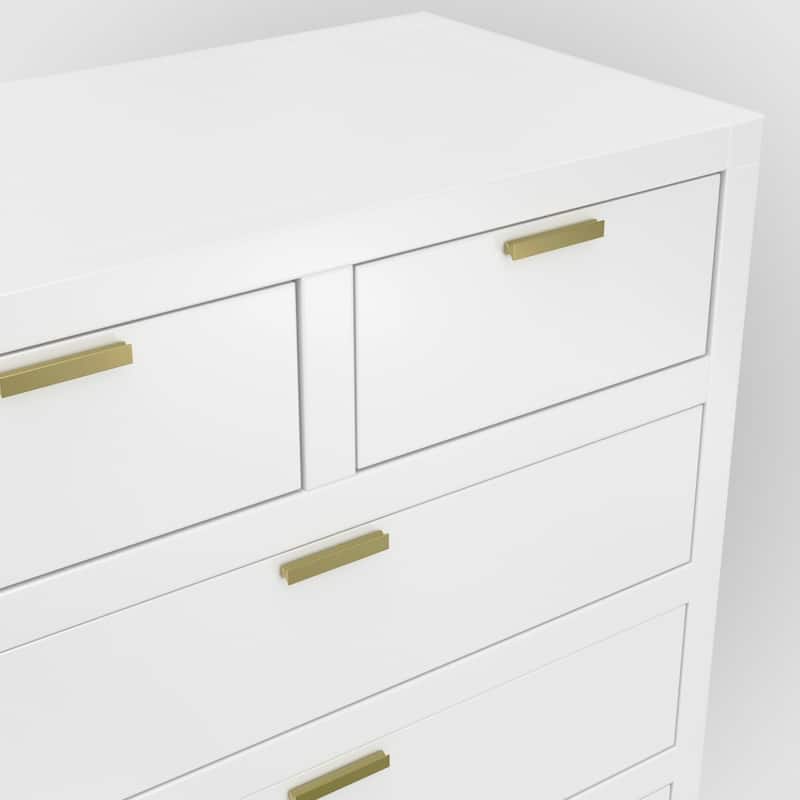 Carmel 6 Drawer Chest, White