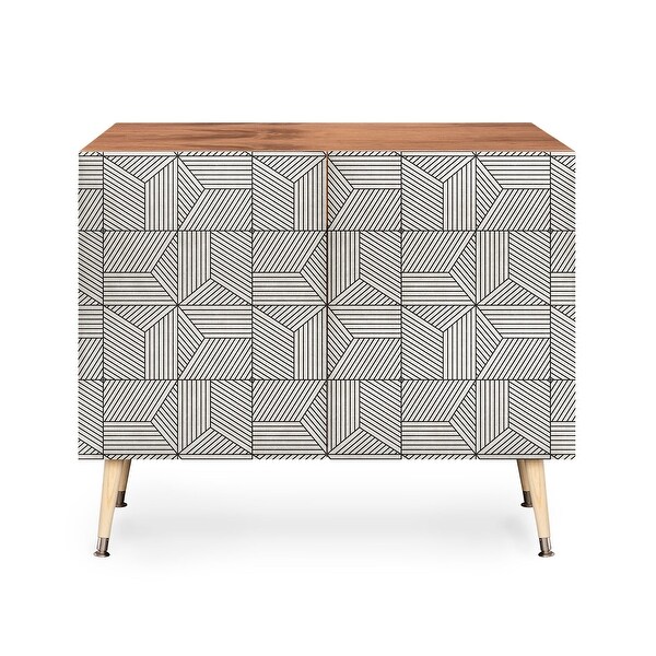White hotsell geometric sideboard