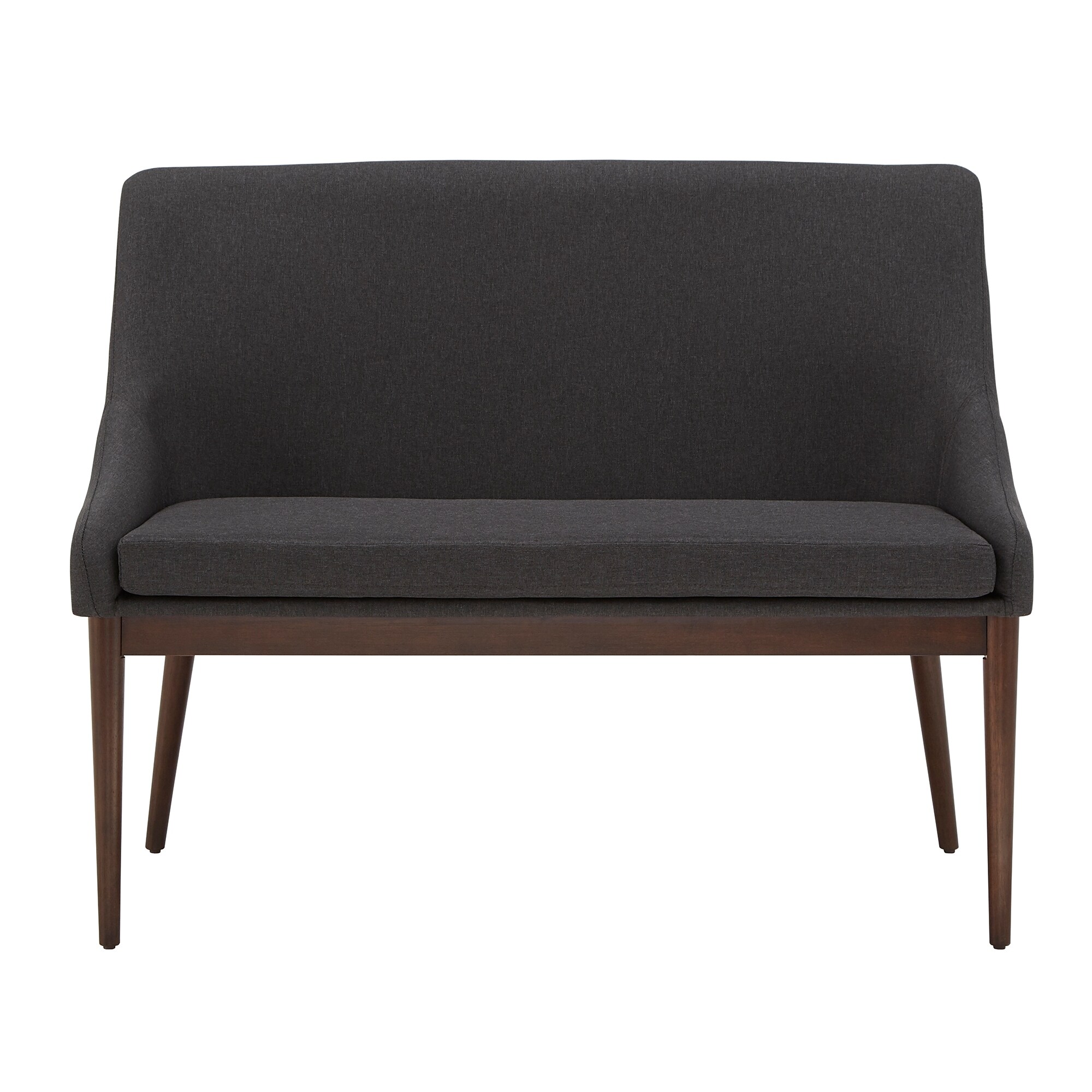 Shop Sasha 44 Inch Wide Mid Century Linen Settee Bench By Inspire Q Modern On Sale Overstock 30767536