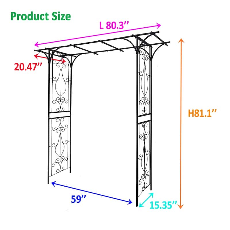 Metal Garden Arch for Climbing Plants