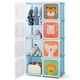 preview thumbnail 6 of 68, Kids Wardrobe Closet with Hanging Section and Cute Doors