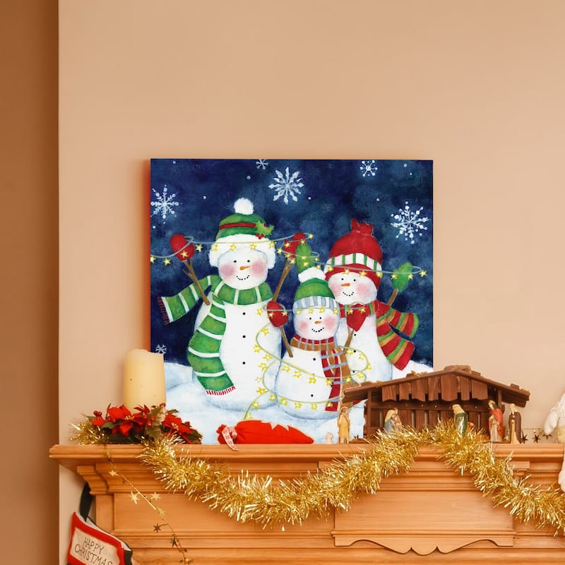 Festive Lights I-Premium Gallery Wrapped Canvas - Ready to Hang