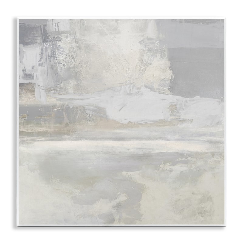 Stupell Serene Abstraction of Grey Wall Plaque Art Design By Rachel Springer - 12 x 12