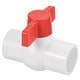 preview thumbnail 4 of 3, 1" UPVC Ball Valve Compact T-Handle Valve for Irrigation, 3 Pack White