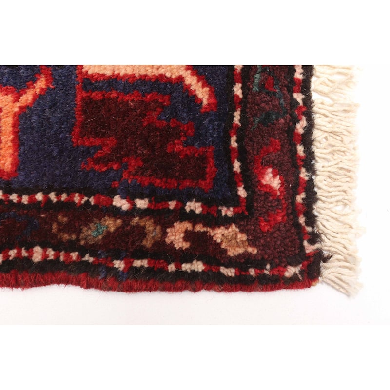 ECARPETGALLERY Hand-knotted Konya Anatolian Navy Wool Rug - 3'6 x 7'11