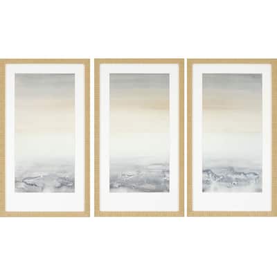 Sable Island S/3 Framed Art Under Glass - Grey