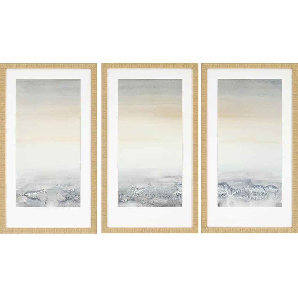Sable Island S/3 Framed Art Under Glass - Grey