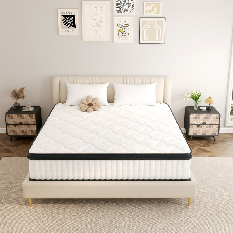 14in Supportive Innerspring Mattress with Memory Foam - Breathable Cover