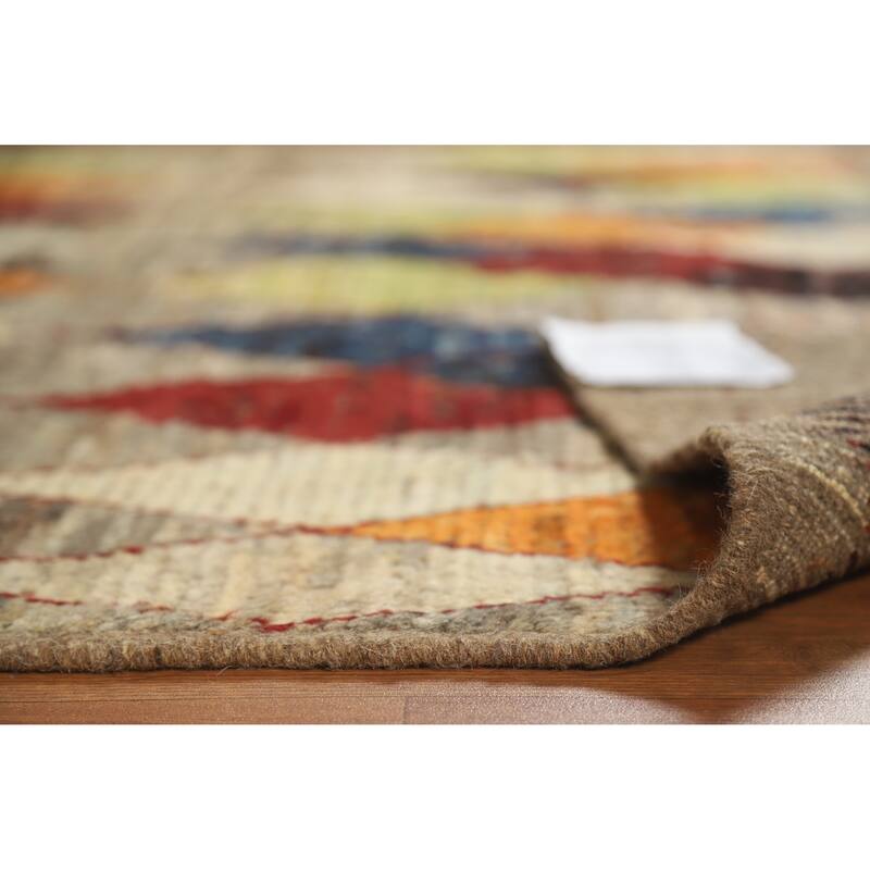 Trellis Geometric Moroccan Oriental Rug Hand-Knotted Wool Carpet - 5'0" x 6'7"