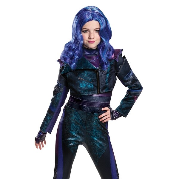 Shop Girls Disney Descendants Mal Purple Wig - Standard ...