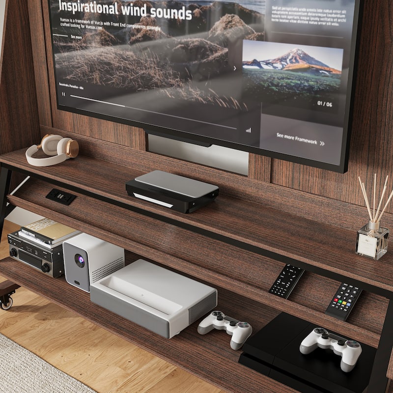 Convenient Mobile TV Stand: Easy - moving Design for Flexible Home Entertainment