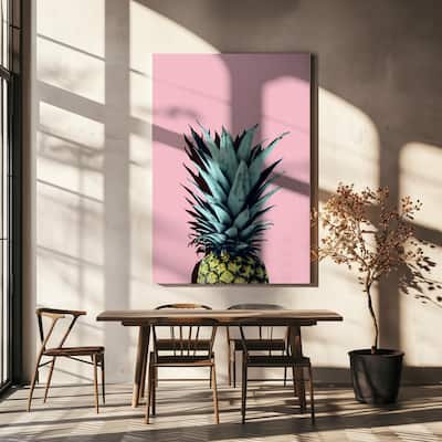 "Pineapple art 1" Wrapped Canvas Wall Art
