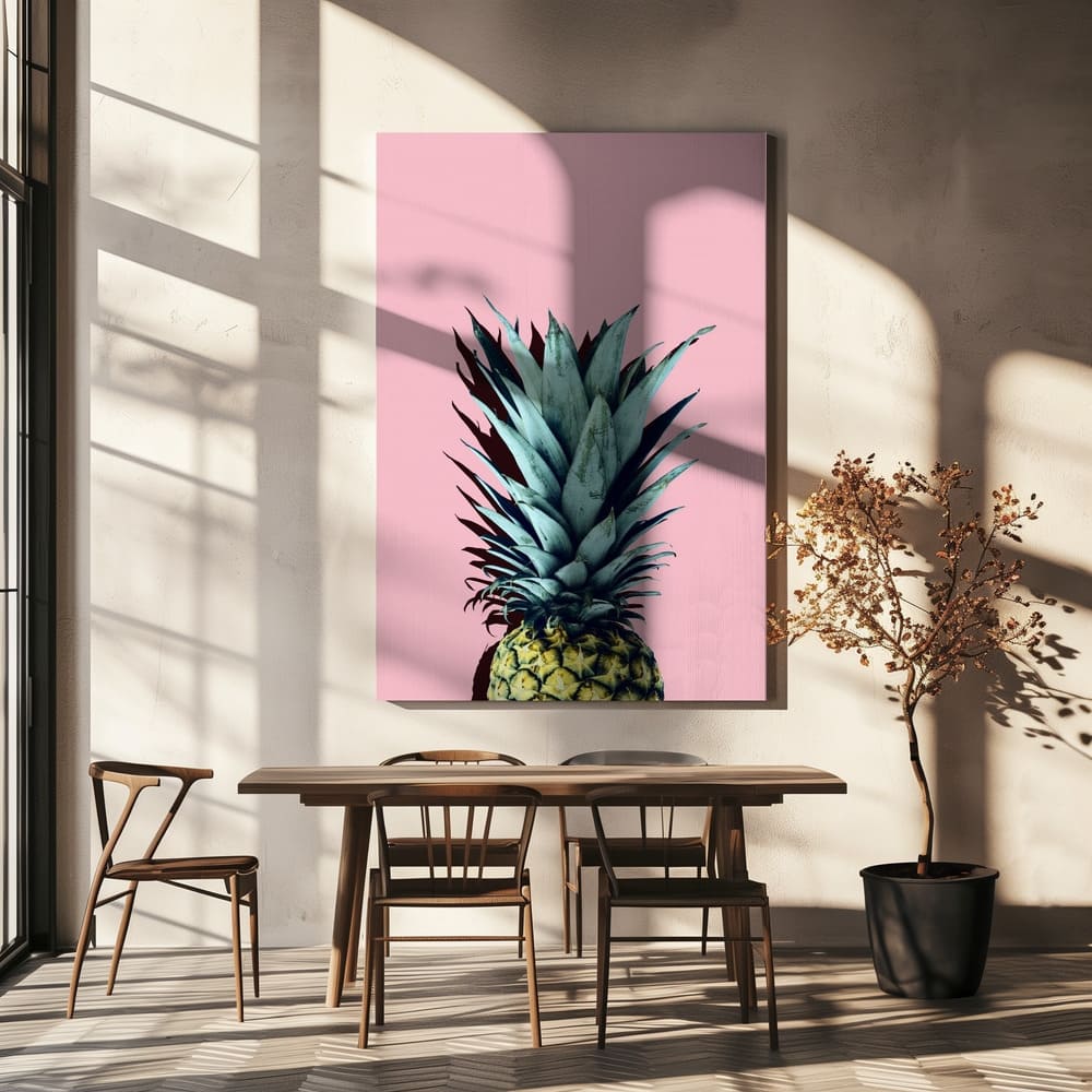 "Pineapple art 1" Wrapped Canvas Wall Art