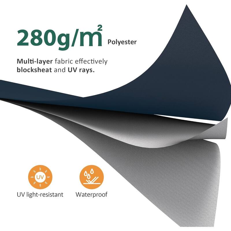 MCombo Patio Awning 8x7 Feet Sunshade Canopy for Manual Retractable Awnings