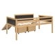 preview thumbnail 4 of 32, Twin size Loft Bed Wood Bed with Two Storage Boxes Gray