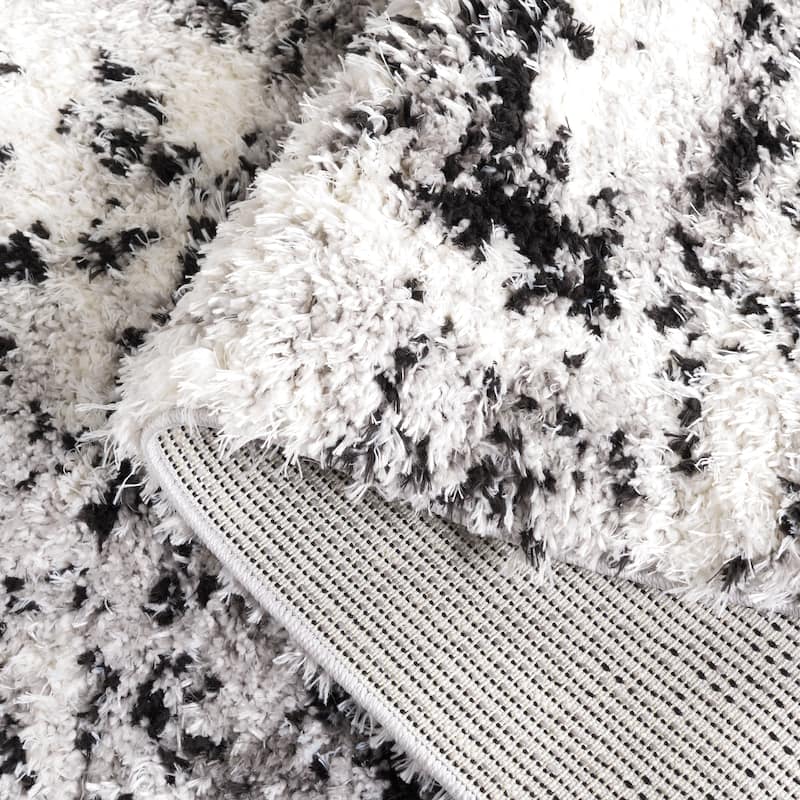 SAFAVIEH Lindsay Shag Nancie Modern Abstract 2-inch Thick Rug