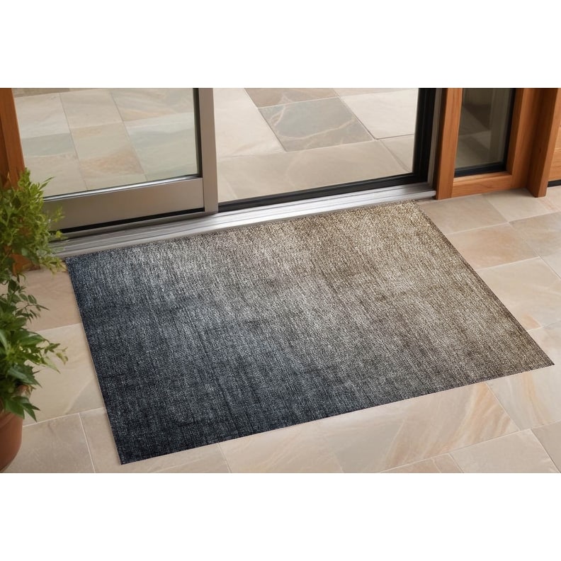 Naz Ombre Weather Resistant Blended Style Outdoor Rug