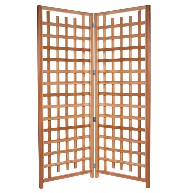 All Things Cedar 2-Piece Outdoor Single Trellis Handcrafted for Climbing Plants - 28