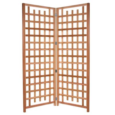 All Things Cedar 2-Piece Outdoor Single Trellis Handcrafted for Climbing Plants - 28