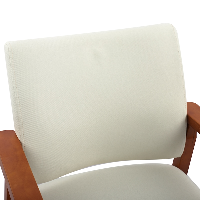 Walnut Upholstered Dining Chairs Solid Wood Arm Chair