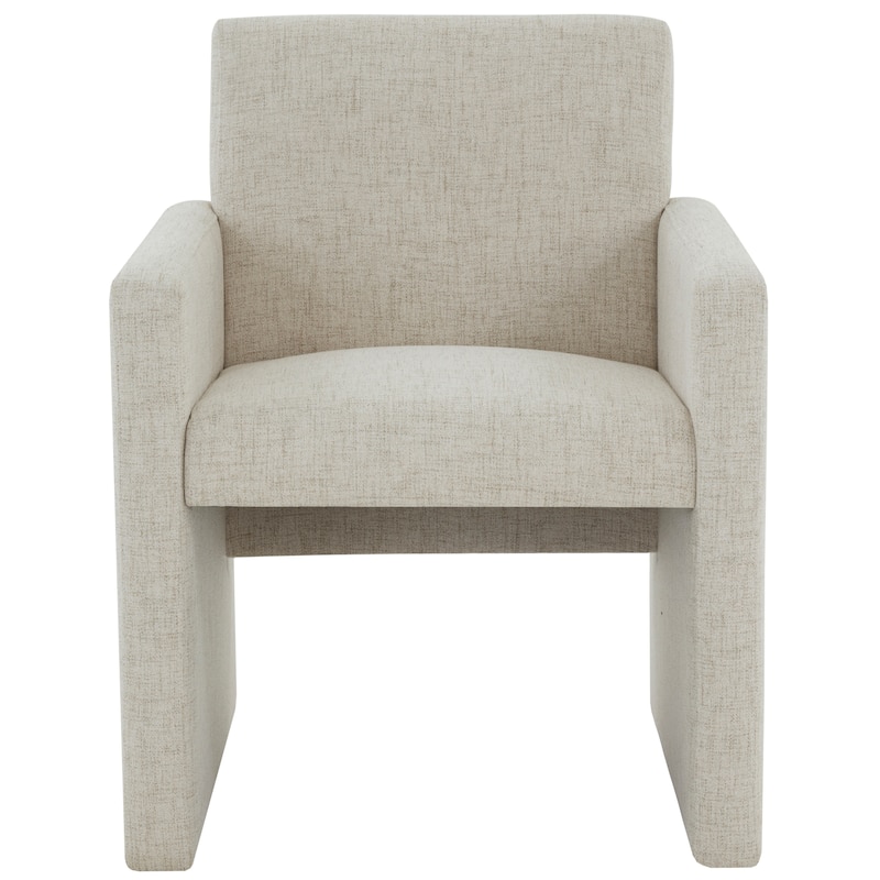 SAFAVIEH Couture Gunna Linen Arm Chair - 26" W x 25" D x 33" H - 26Wx25Dx33H