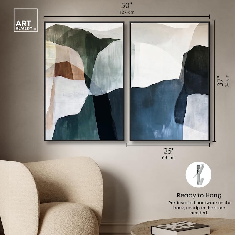 Deliberately Lucky Canvas Set of 2 by Art Remedy